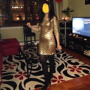 Sequence Gold Dress for New Year’s